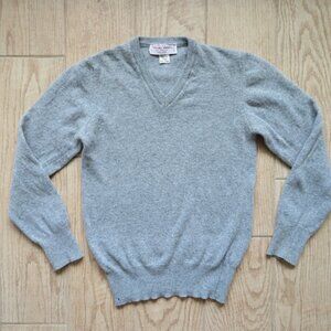 Vittorio Veneto 100% Wool Vintage Italian Pullover Sweater Gray Size XS